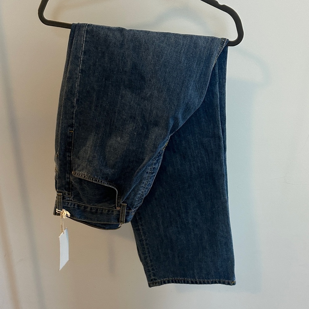 Etica Stanton Relaxed Wide Leg Blue Jeans